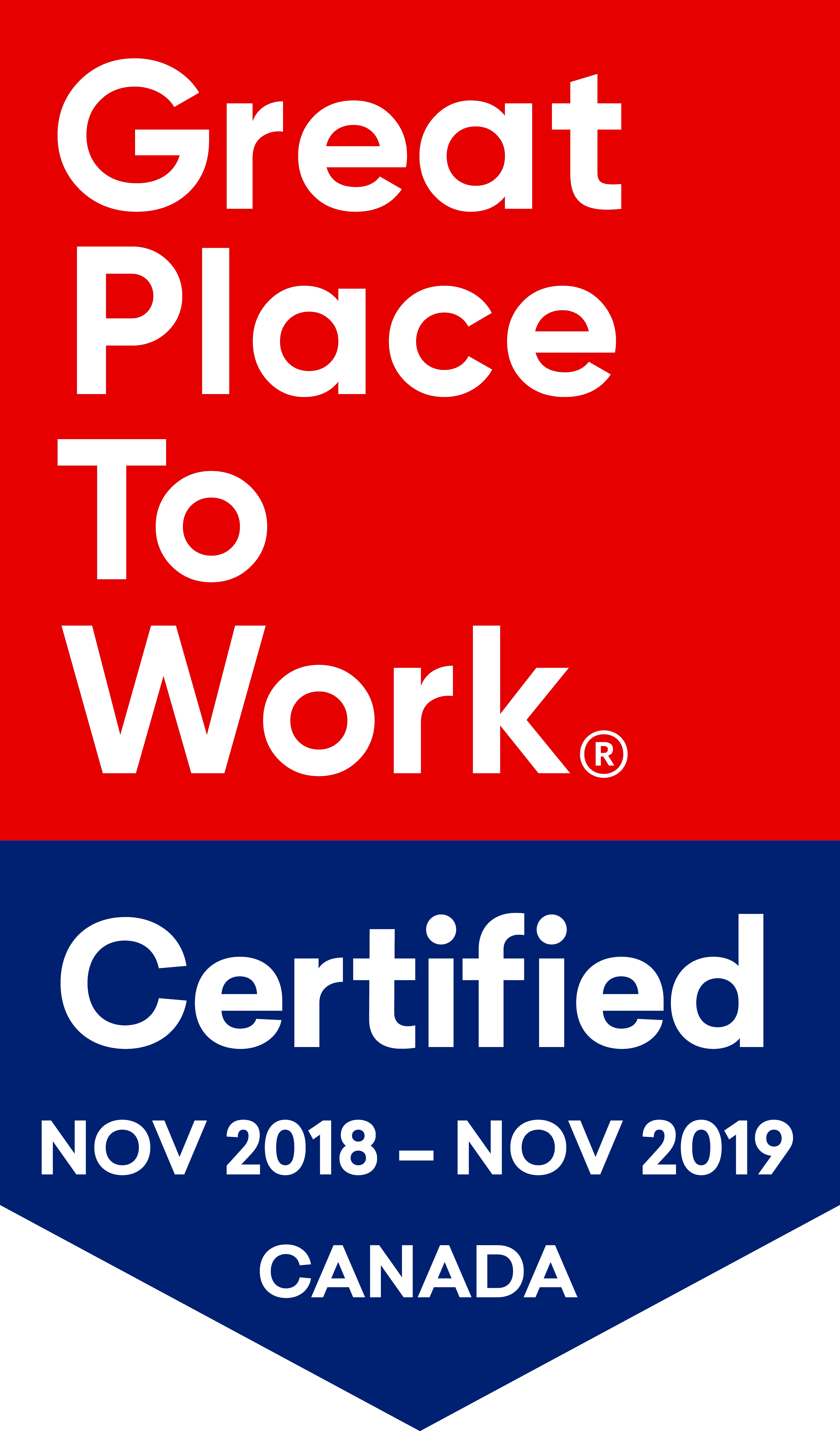 GPTW Certified - NOV 2018 - NOV 2019 - Beyond Technologies